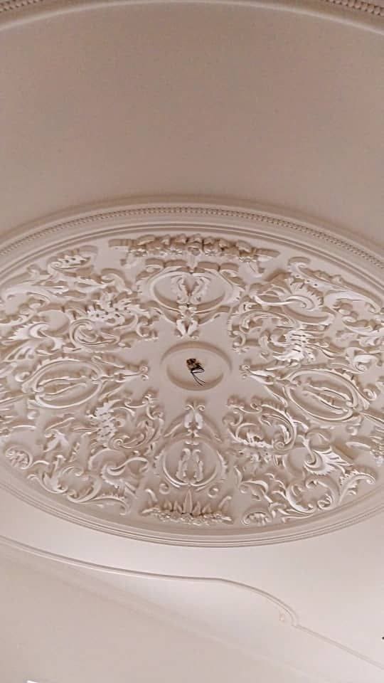 گچبری مدرن سقف پدیرایی